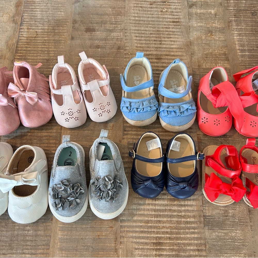 Kids Shoes Collection - Pink, White, Blue, Red
